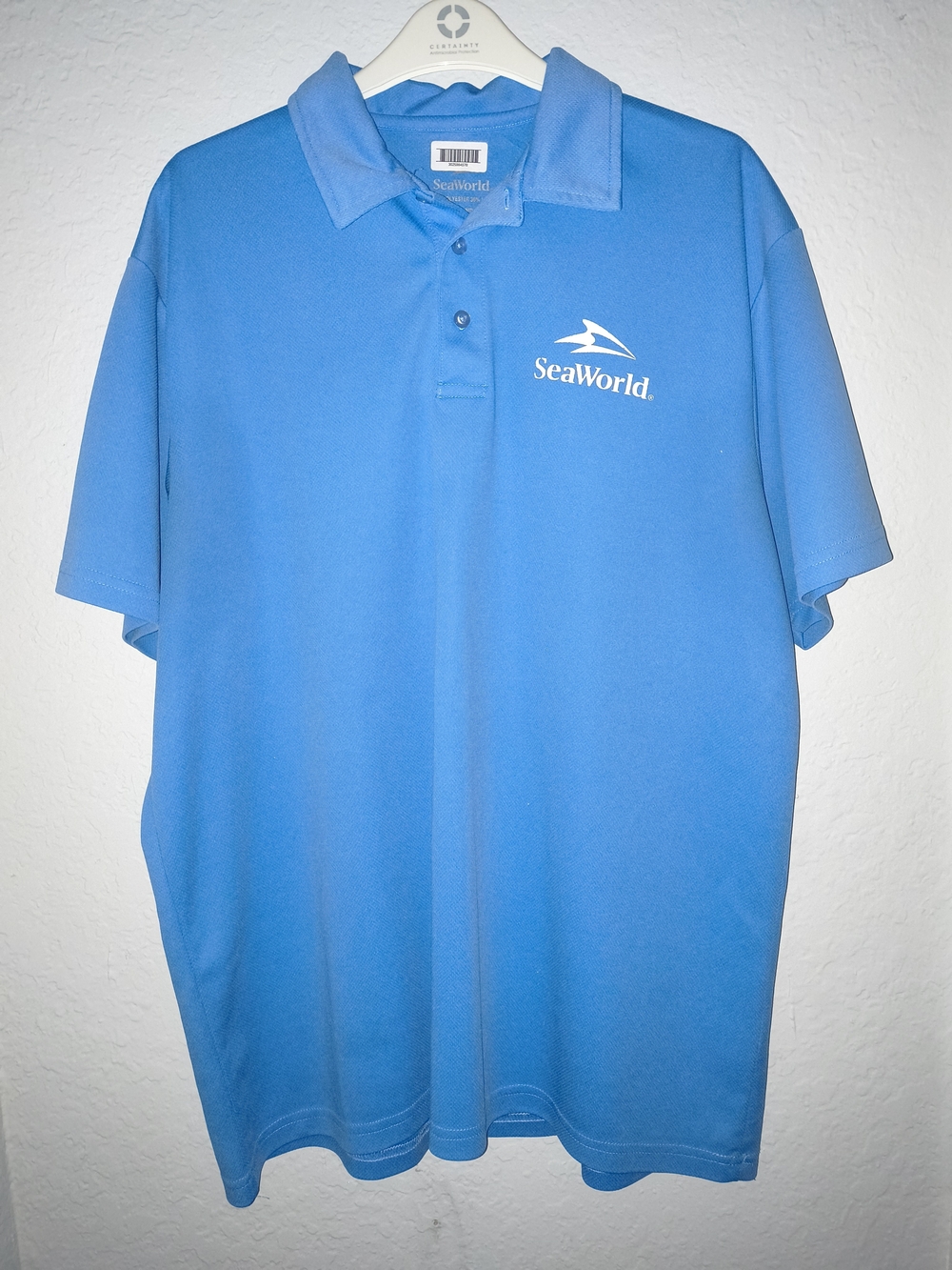 SeaWorld Team Member Light Blue Polo Shirt XL Unisex